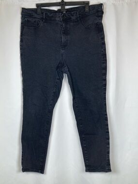 Ann Taylor Women's Black Wash High Rise “The Skinny” Jeans Sz 18